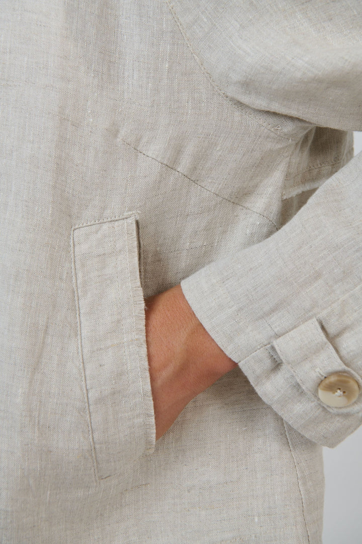 NATURALS BY O AND J JACKET LINEN JACKET - GA715