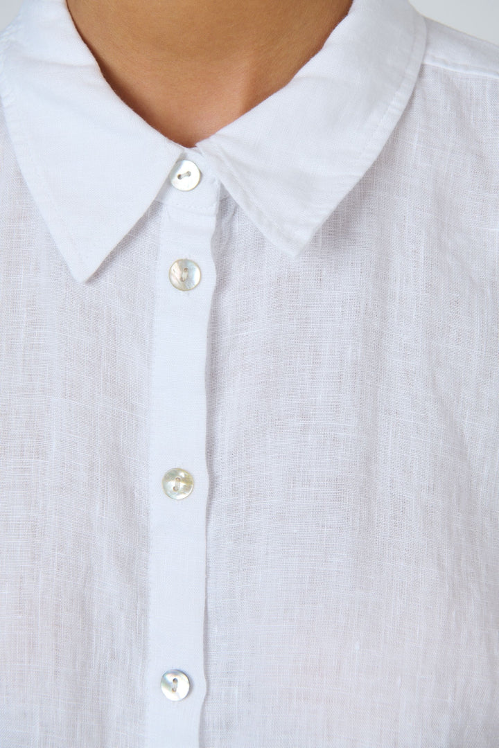 NATURALS BY O AND J SHIRT BUTTON UP LINEN SHIRT - GA685