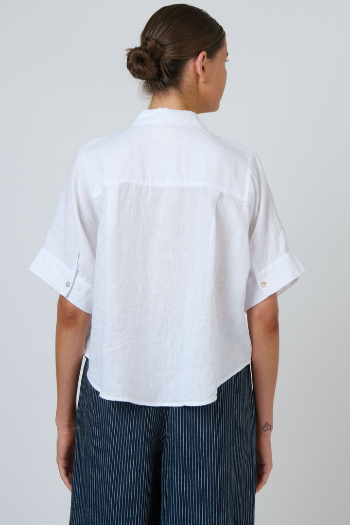NATURALS BY O AND J SHIRT BUTTON UP LINEN SHIRT - GA685