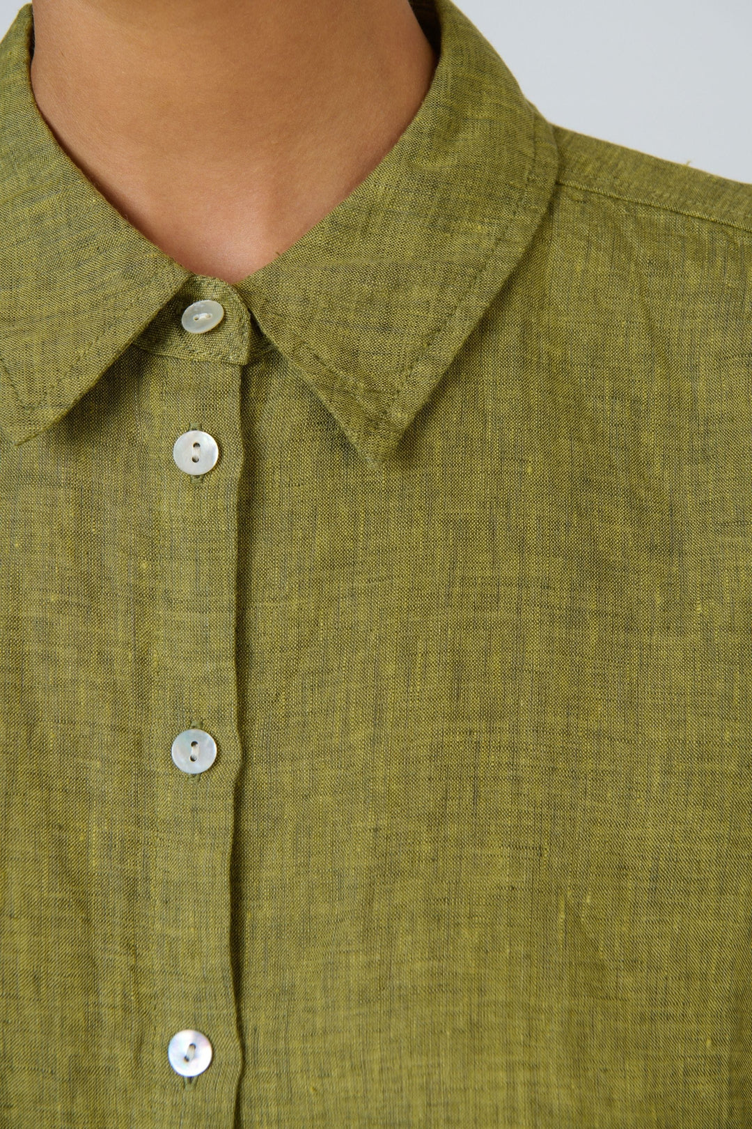 NATURALS BY O AND J SHIRT BUTTON UP LINEN SHIRT - GA685