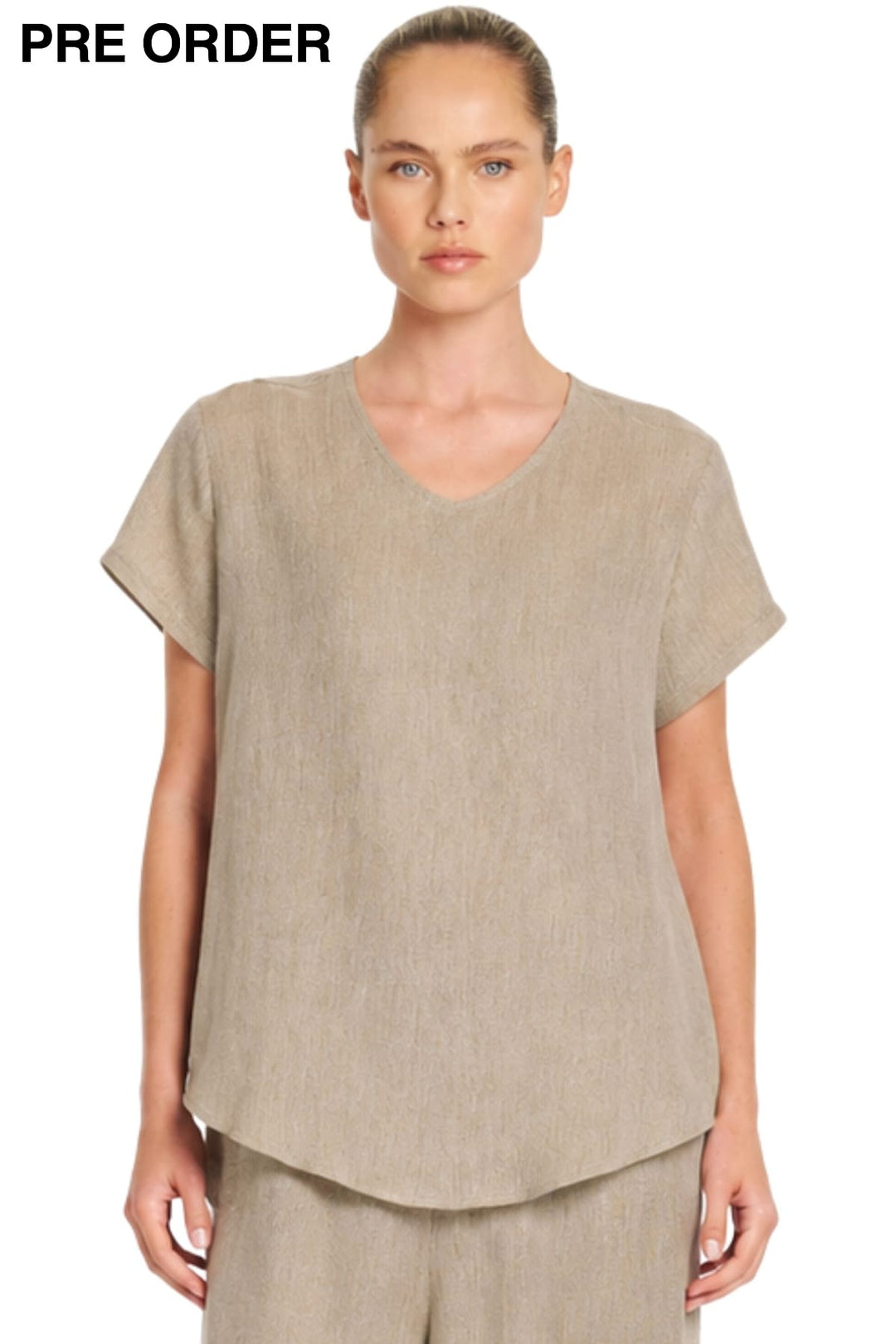 MELA PURDIE TOP 8 / STUCCO NEO SHELL TOP - F41880097
