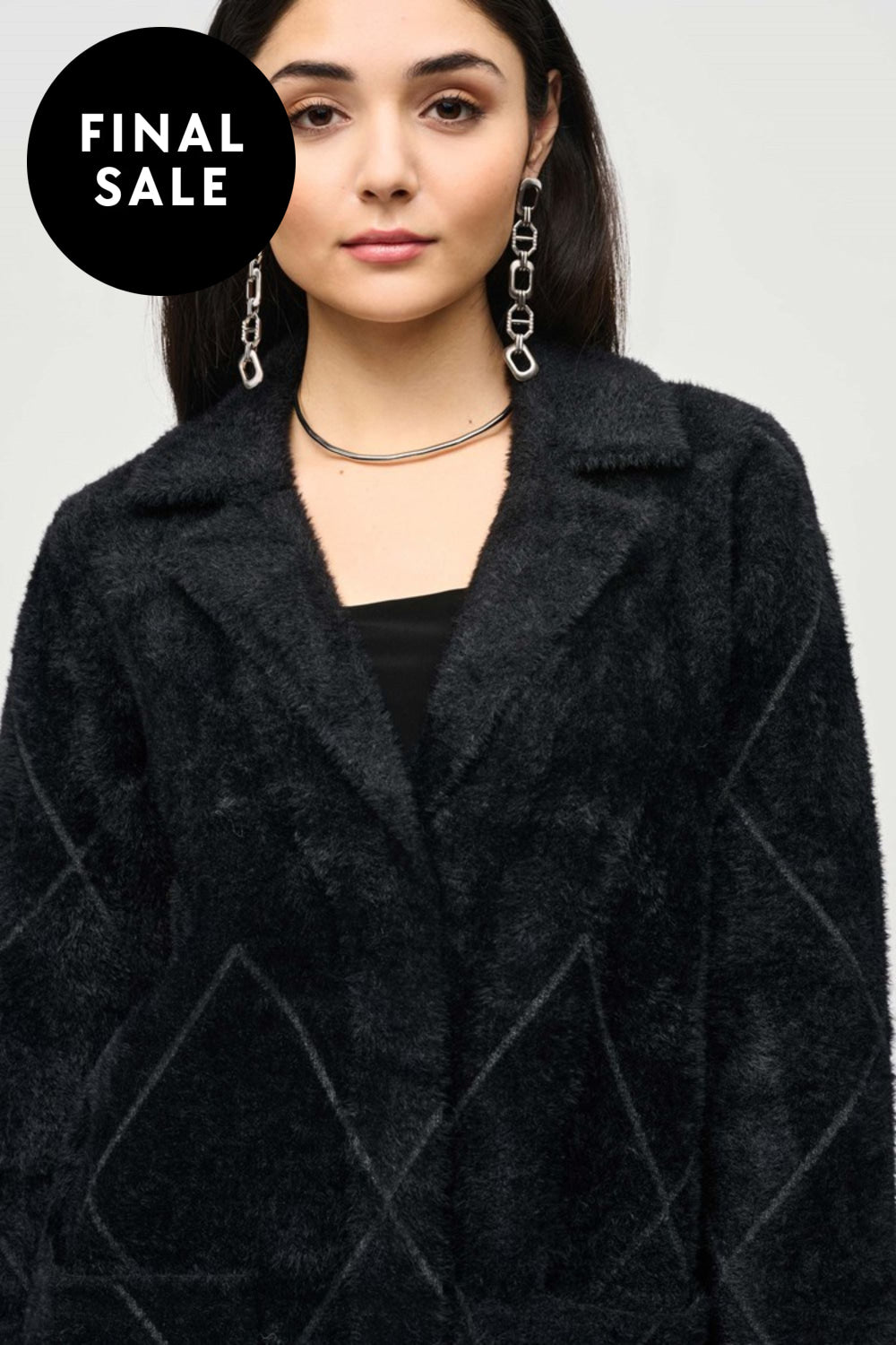 NOTCHED COLLAR COAT - 233951JR JACKET