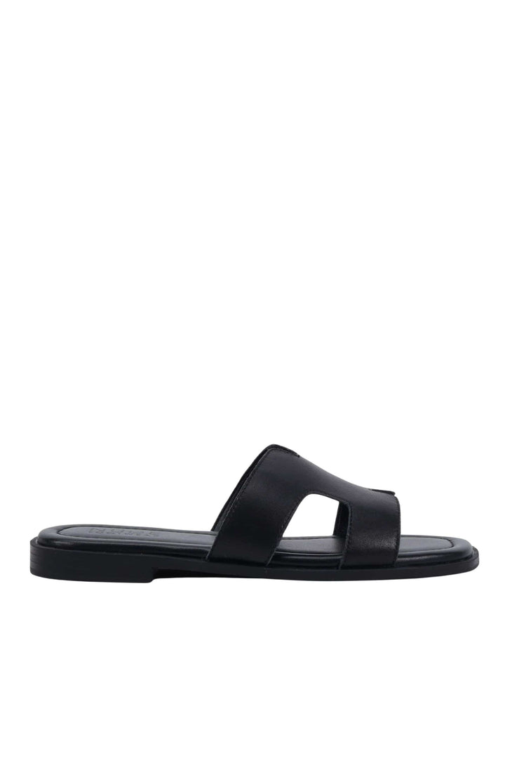 NUDE FOOTWEAR SHOES 37 / BLACK DELTA SLIDE