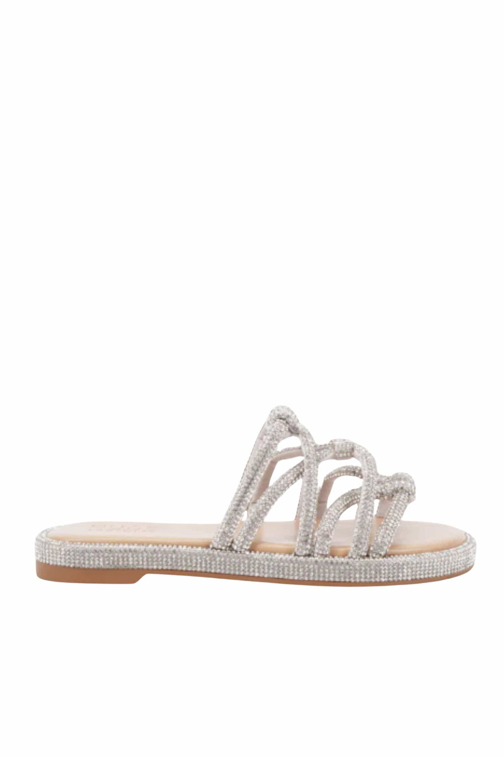NUDE FOOTWEAR SHOES 37 / SILVER SOMMER SPARKLY SANDAL