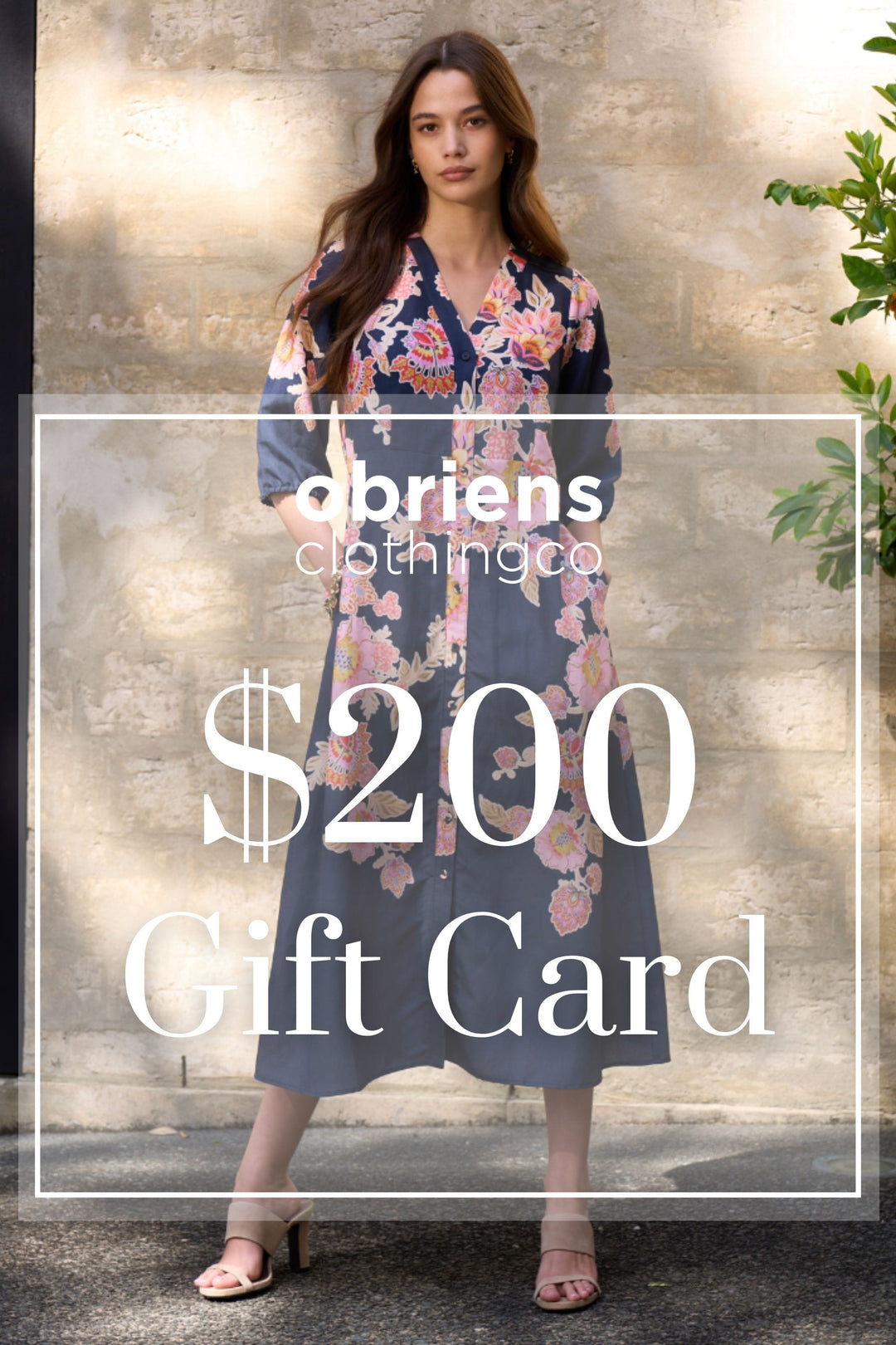 OBriens Clothing Co GIFTCARD GIFT OF $200 -