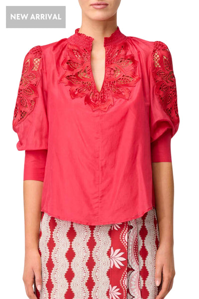 OLEANDER COTTON SILK BLOUSE - OW21821 BLOUSE