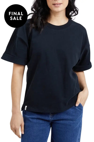 ON THE GO S/S SWEAT - 81X4372 8 / BLACK TRACK TOP
