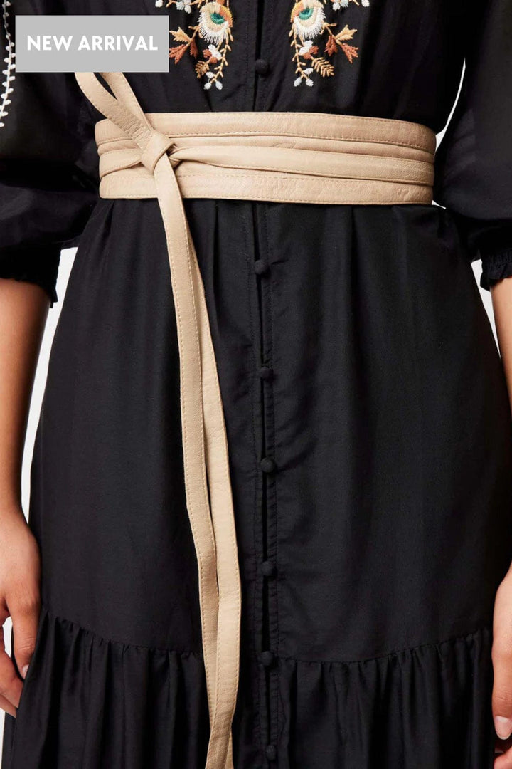 ONCE WAS BELT MILTON LEATHER BELT - OW81100