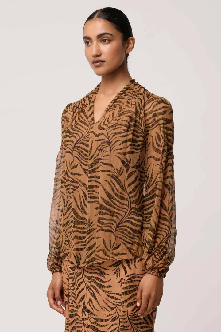 ONCE WAS BLOUSE CAMILLE SHEER BLOUSE - OW22117