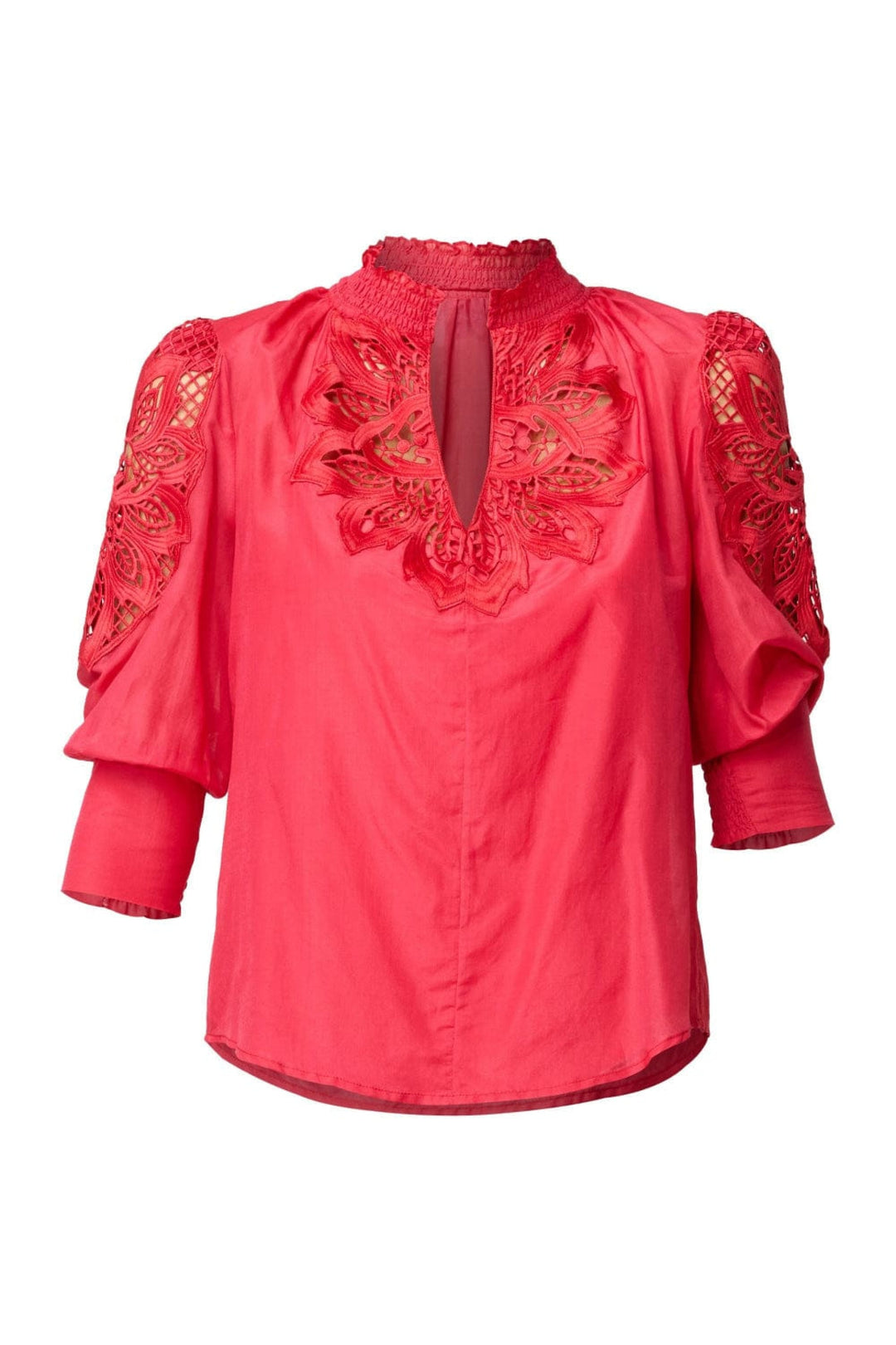 ONCE WAS BLOUSE OLEANDER COTTON SILK BLOUSE - OW21821