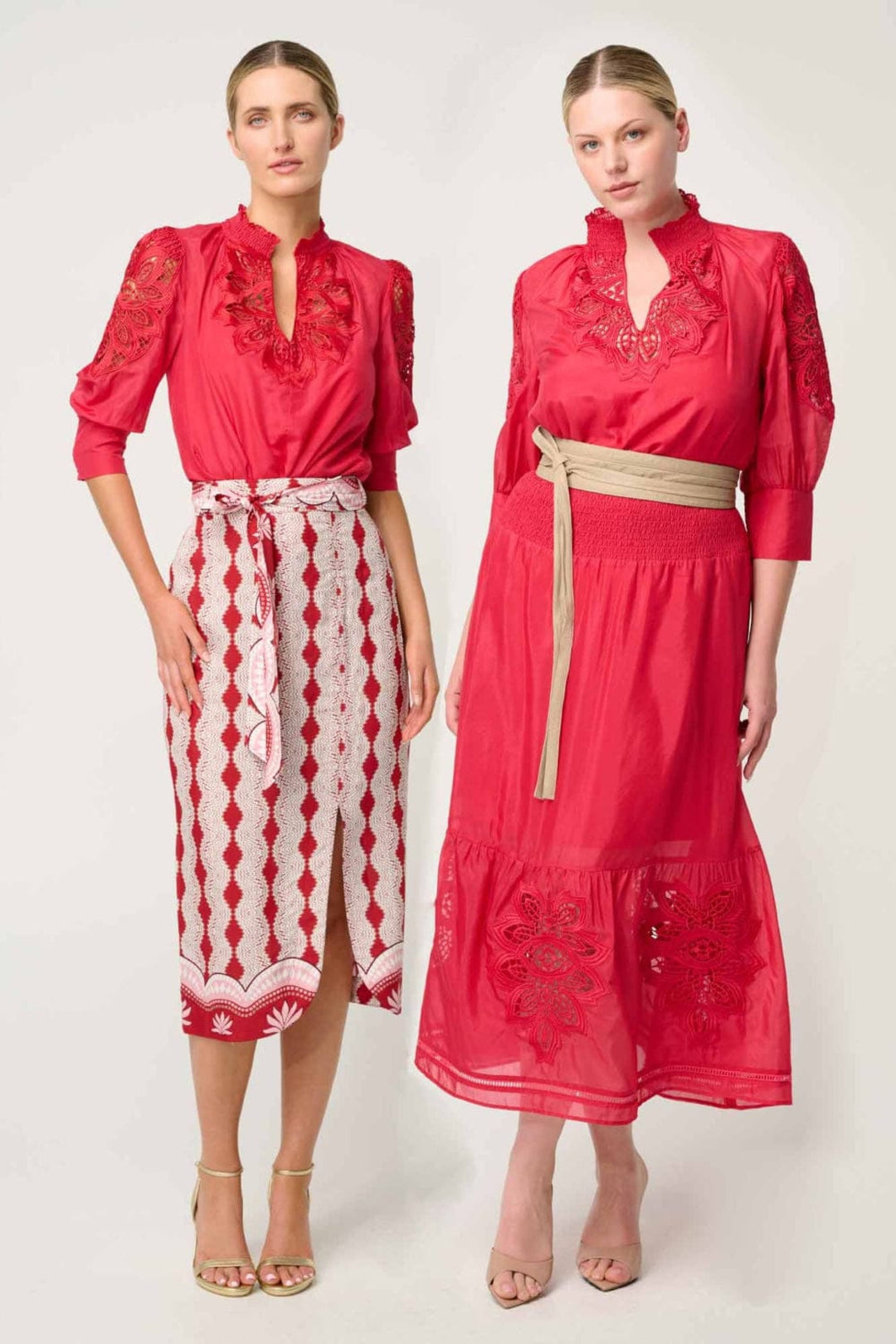 ONCE WAS BLOUSE OLEANDER COTTON SILK BLOUSE - OW21821