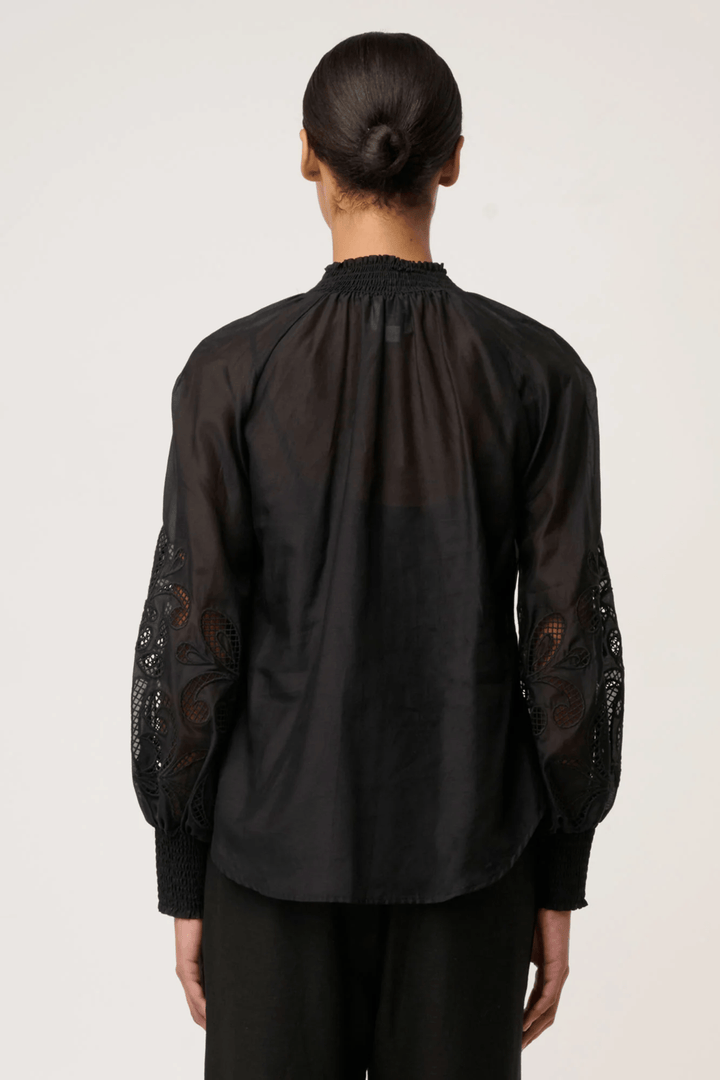 ONCE WAS BLOUSE SIMONA EMBROIDERED BLOUSE - OW22110