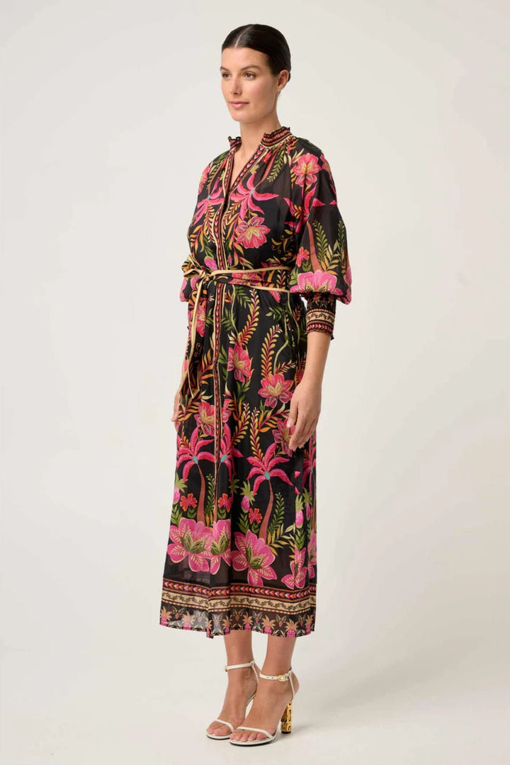 ONCE WAS DRESS CARMEN SILK COTTON DRESS - OW41905