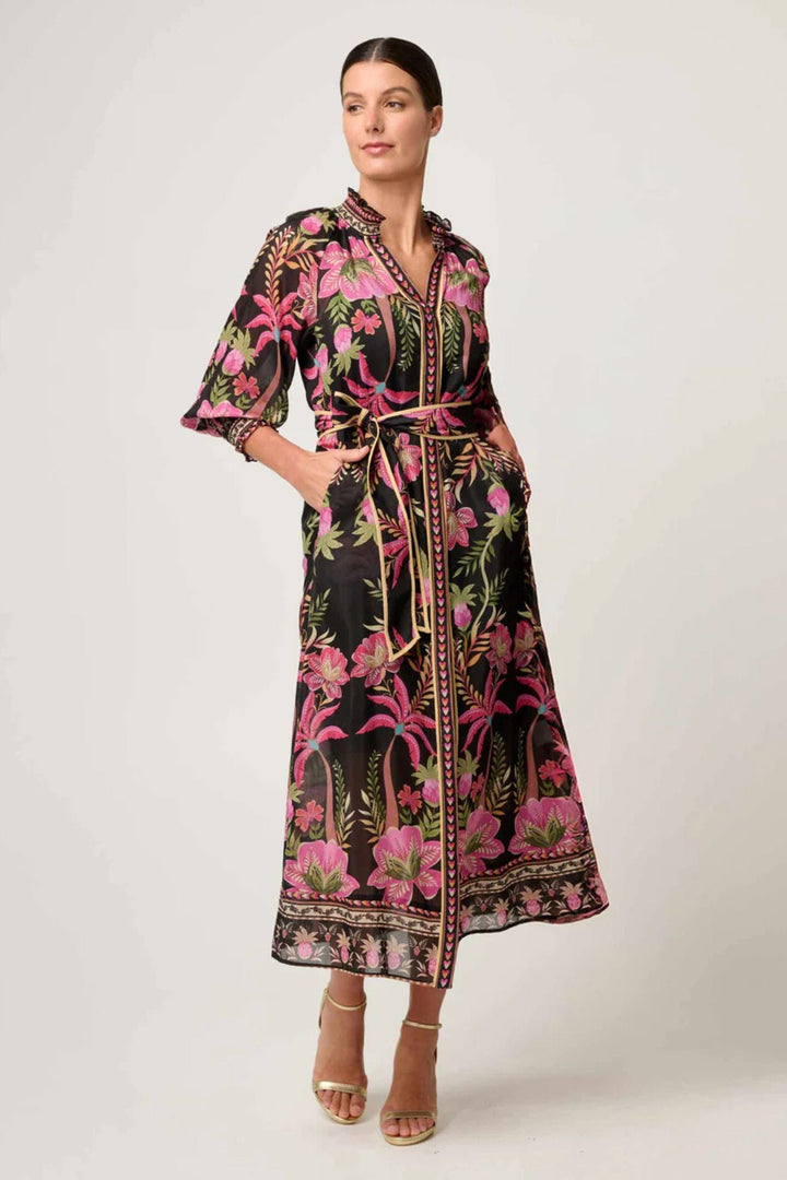 ONCE WAS DRESS CARMEN SILK COTTON DRESS - OW41905