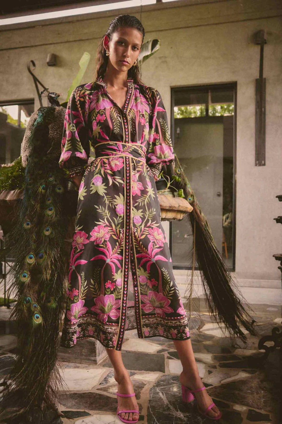ONCE WAS DRESS CARMEN SILK COTTON DRESS - OW41905