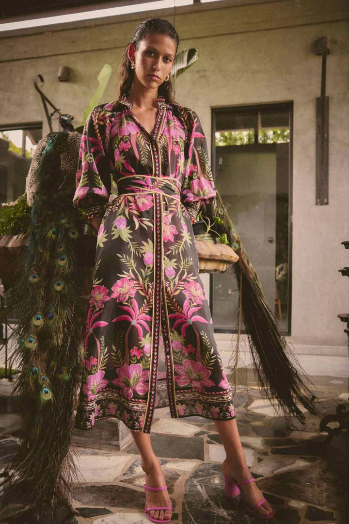 ONCE WAS DRESS CARMEN SILK COTTON DRESS - OW41905
