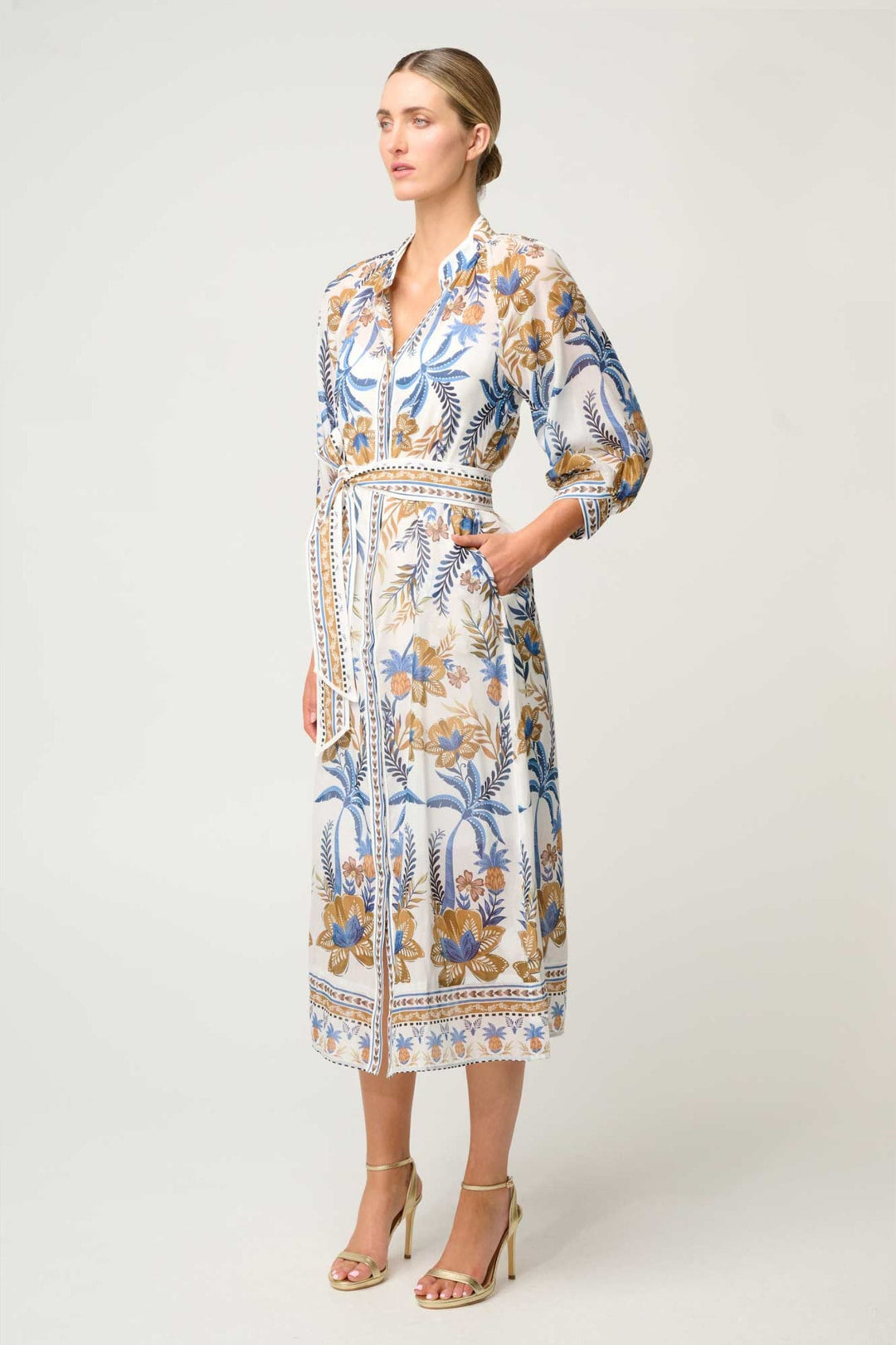 ONCE WAS DRESS CARMEN SILK COTTON DRESS - OW42026