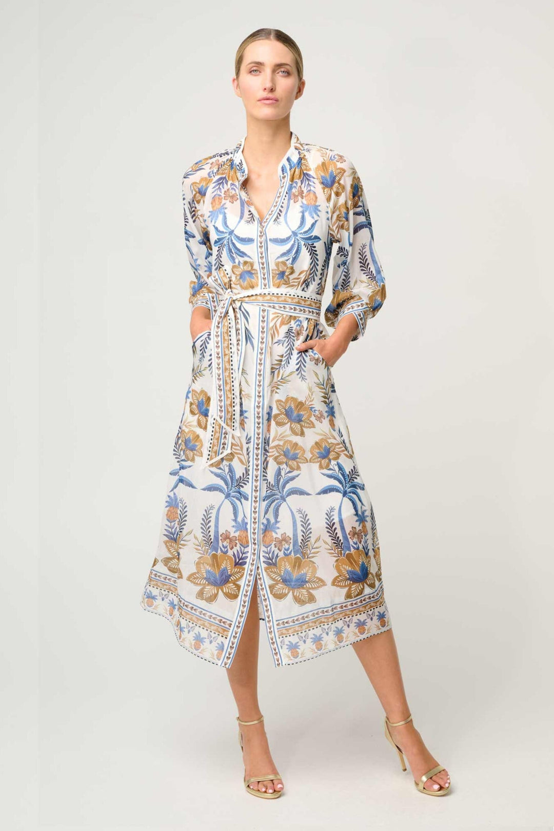 ONCE WAS DRESS CARMEN SILK COTTON DRESS - OW42026