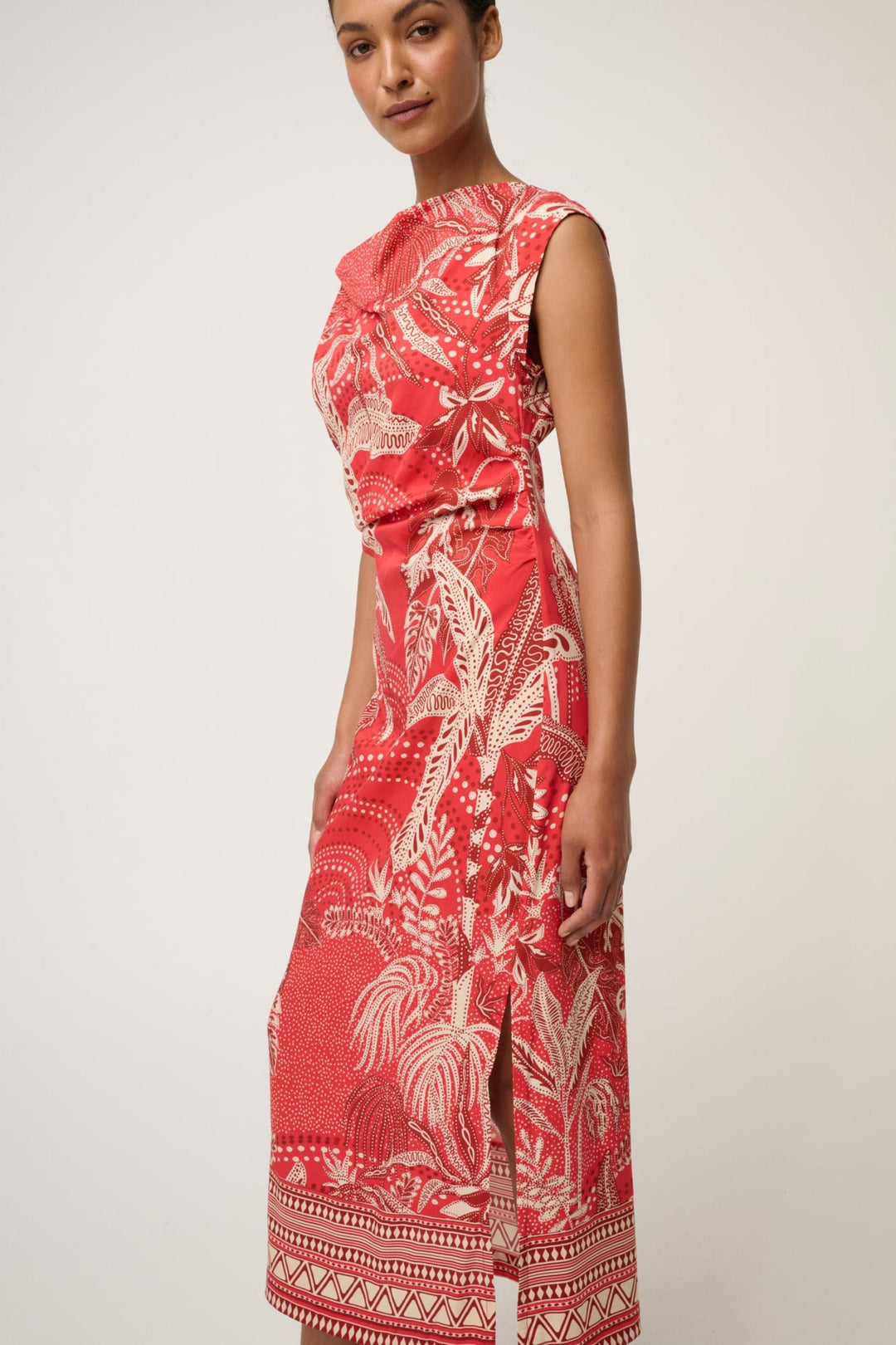 ONCE WAS DRESS CUPRO COLUMN DRESS - OW42107