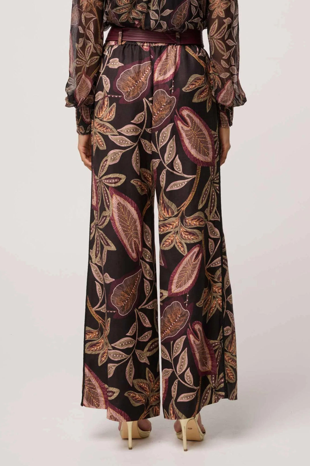 ONCE WAS PANTS ADELE LINEN BELTED PANT - OW32106