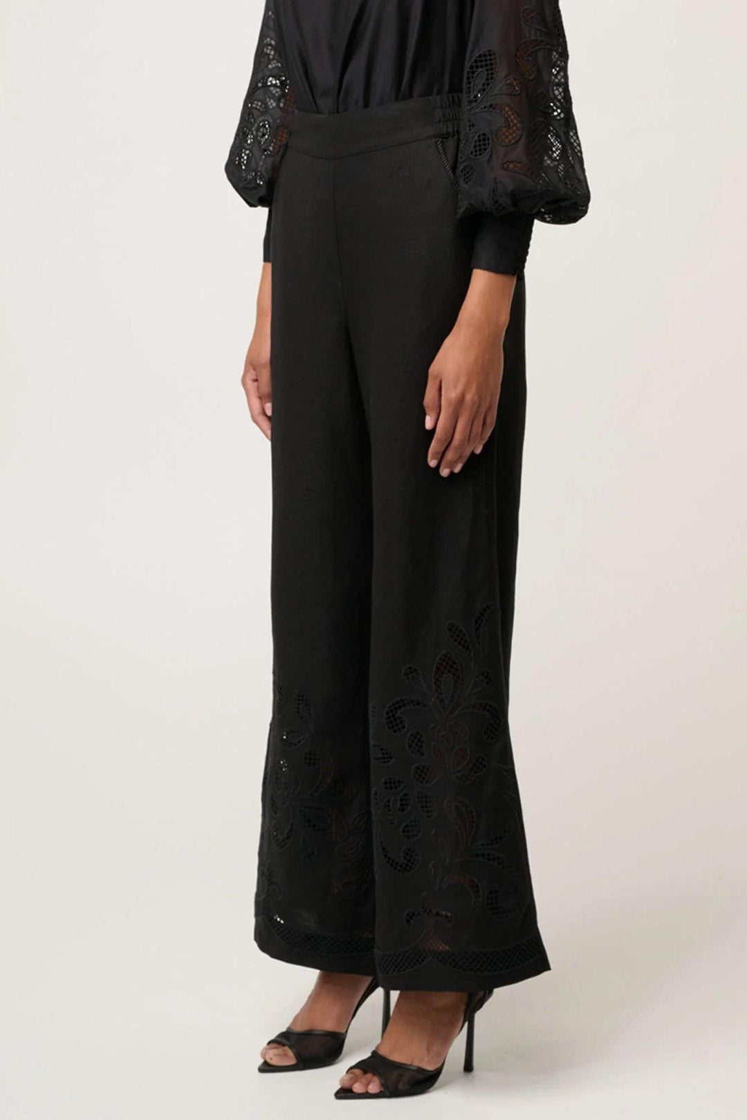 ONCE WAS PANTS RHEA EMBROIDERED PANT - OW32102