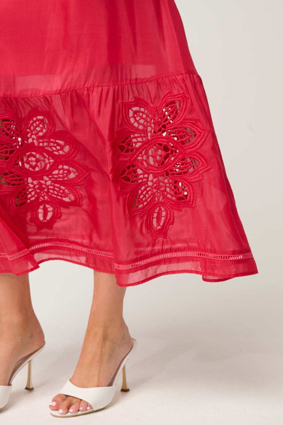 ONCE WAS SKIRT CORDELIA SHIRRED WAIST SKIRT - OW61901