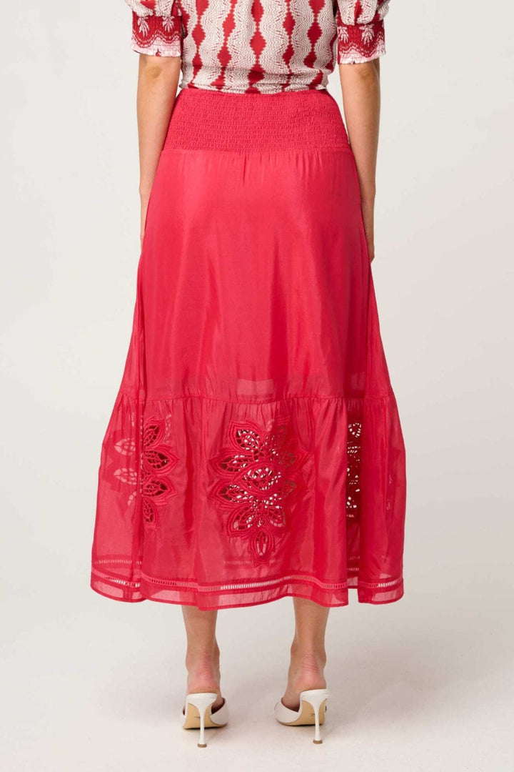 ONCE WAS SKIRT CORDELIA SHIRRED WAIST SKIRT - OW61901