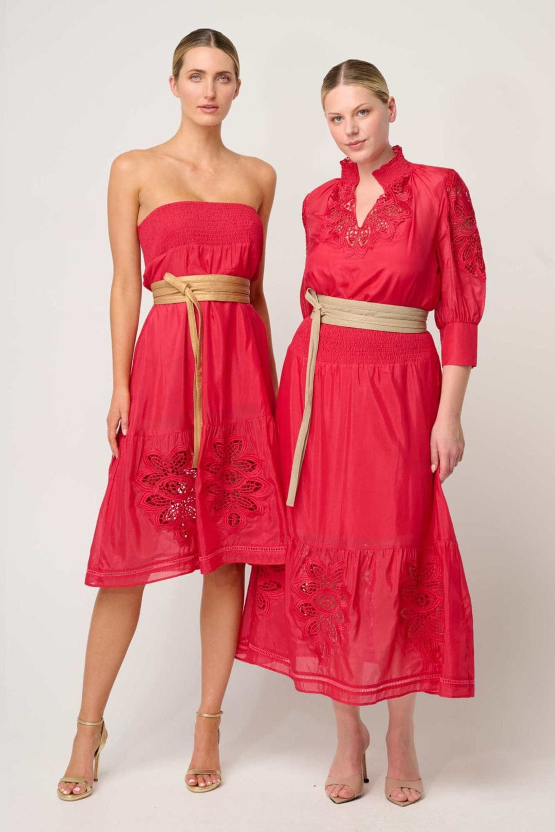 ONCE WAS SKIRT CORDELIA SHIRRED WAIST SKIRT - OW61901