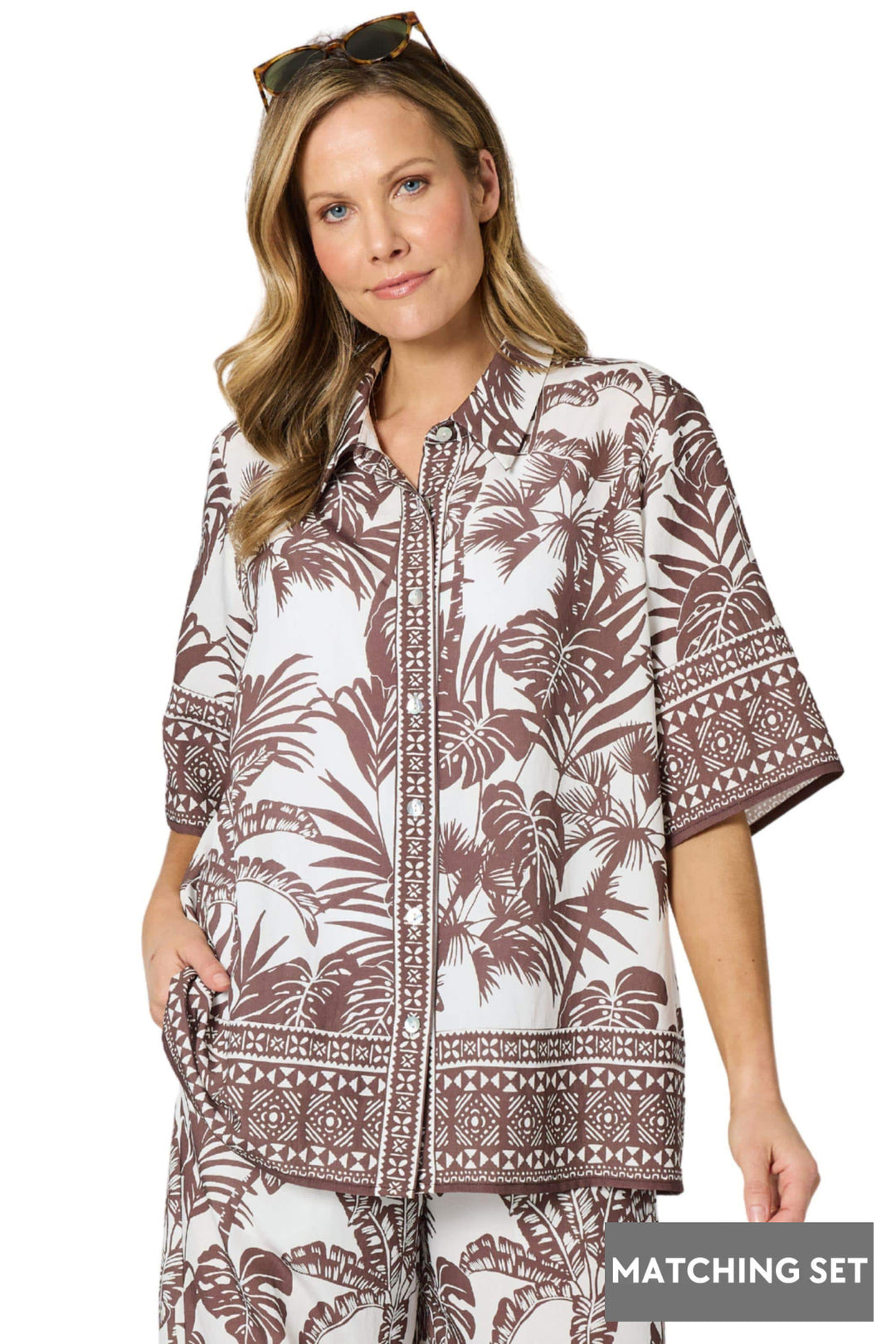 HAMMOCK AND VINE SHIRT PALM COVE SHIRT - 48161HV