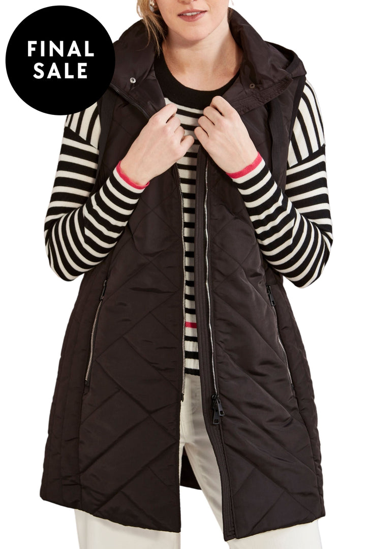 VERGE VEST XS / BLACK PALMA VEST - 9027BR