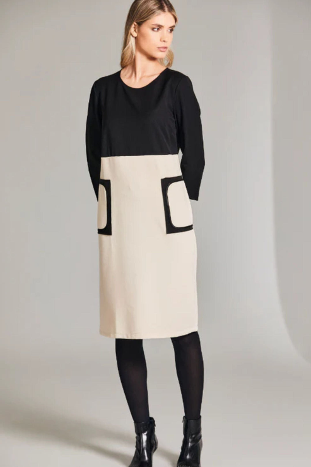 PERUZZI DRESS PATCH POCKET DRESS - W24154