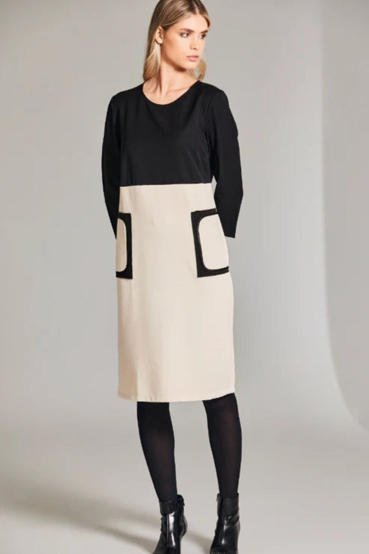 PERUZZI DRESS PATCH POCKET DRESS - W24154