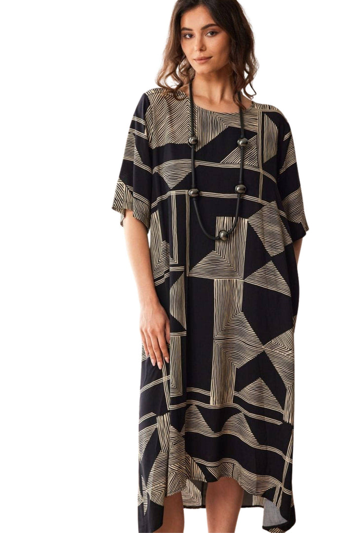 PERUZZI DRESS GEO PRINT DRESS - S26520