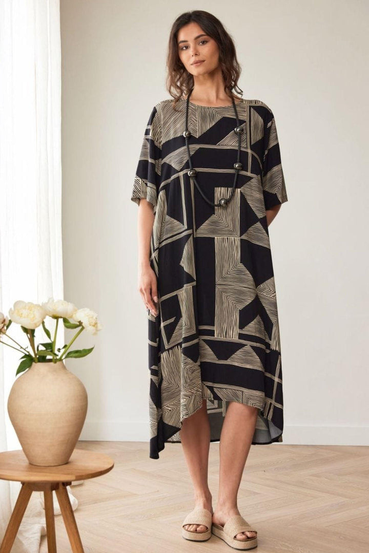 PERUZZI DRESS GEO PRINT DRESS - S26520