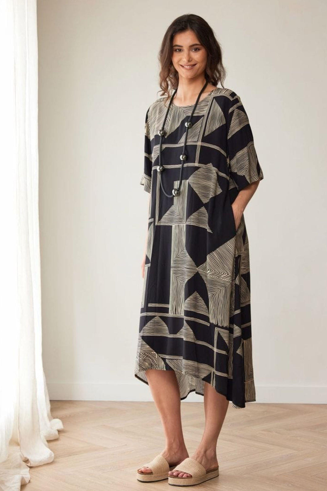 PERUZZI DRESS GEO PRINT DRESS - S26520