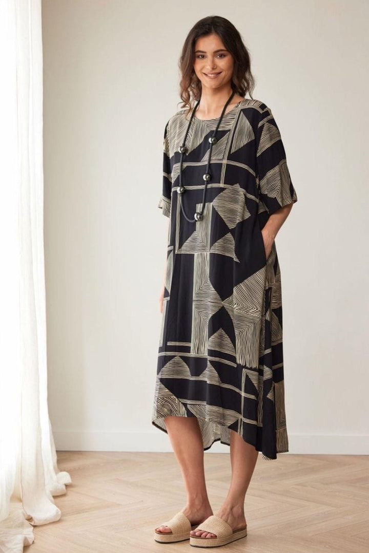PERUZZI DRESS GEO PRINT DRESS - S26520