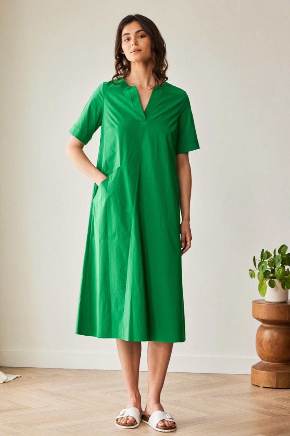 PERUZZI DRESS LONG POCKET DRESS - S26219