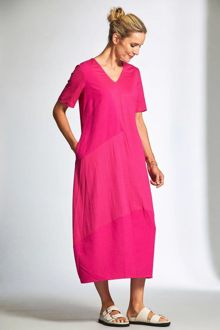 PERUZZI DRESS TWO TONE DRESS - S25188
