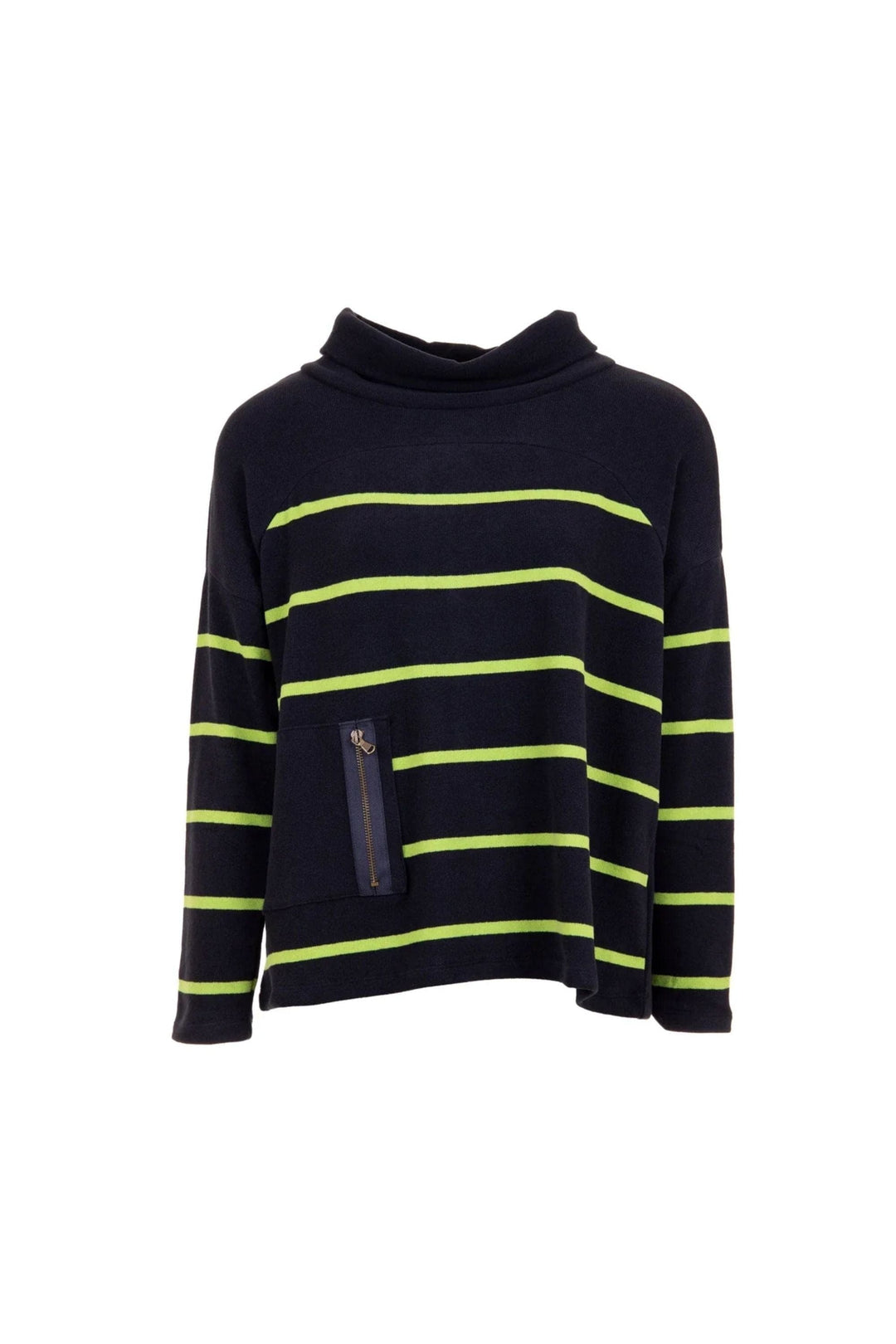 PERUZZI JUMPER SOLID SHOULDER STRIPE KNIT - W24150