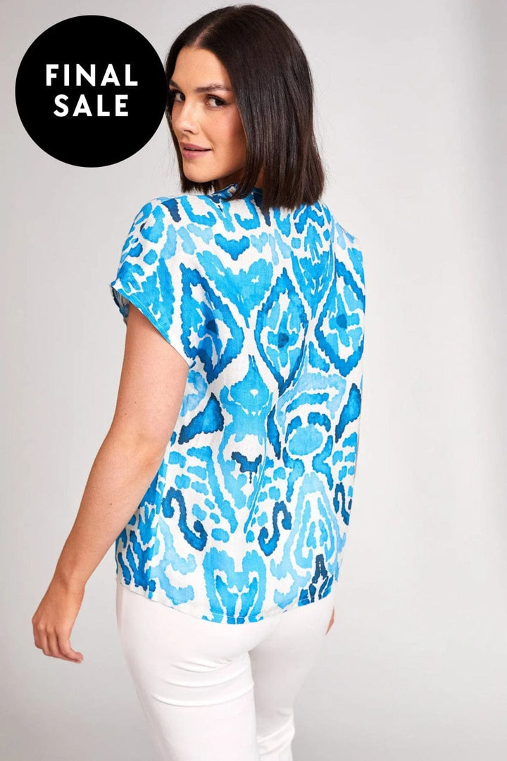 PERUZZI TOP LINEN TOP - S24149