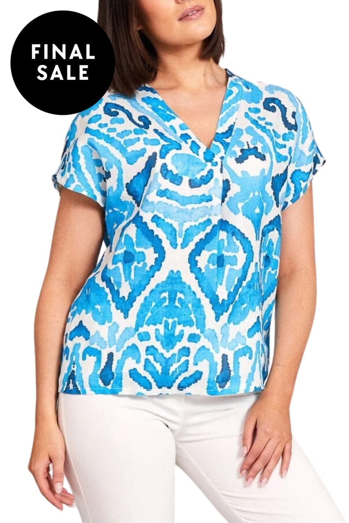 PERUZZI TOP LINEN TOP - S24149