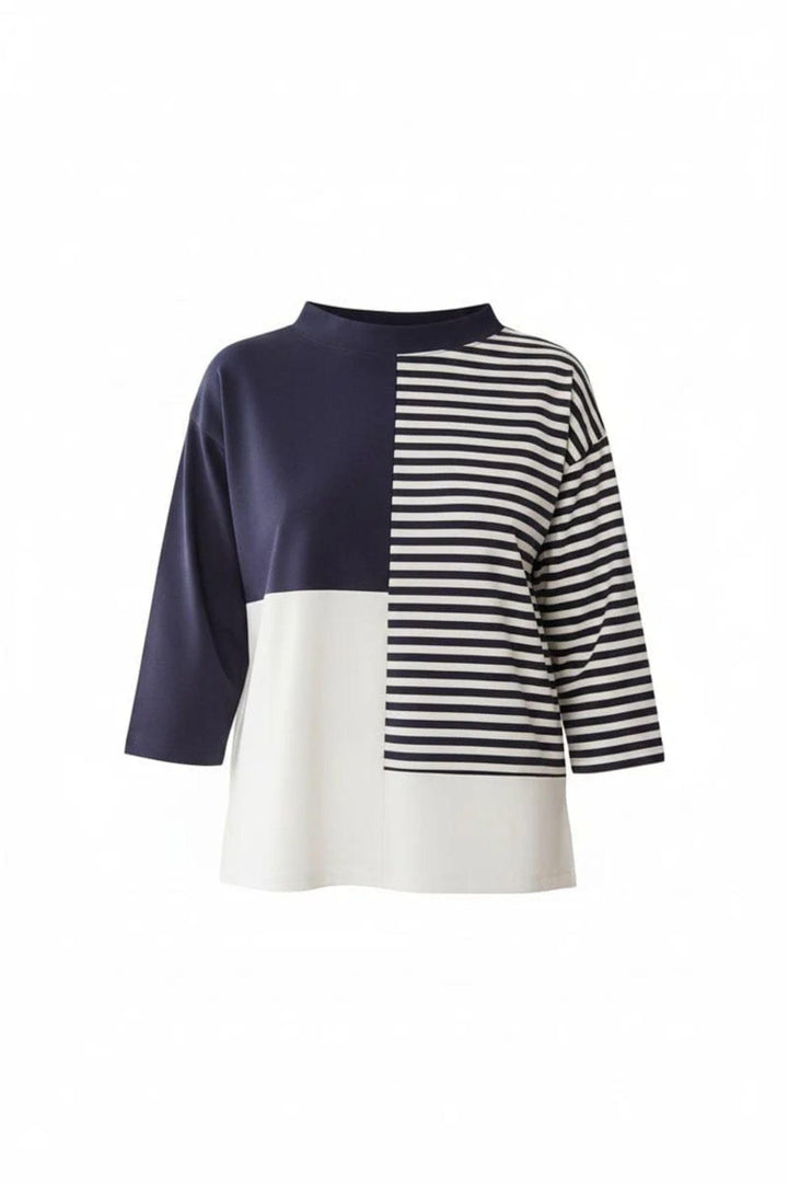 PERUZZI TOP STRIPE BLOCK TOP - S26176
