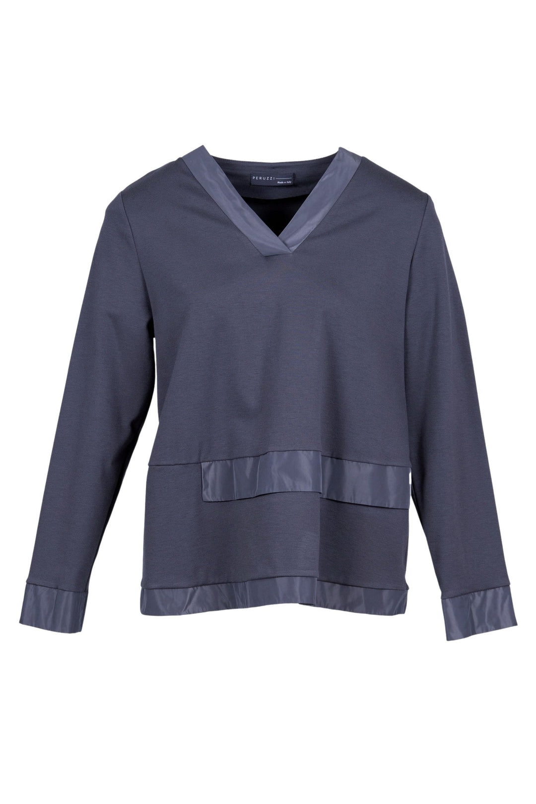 PERUZZI TOP TAFFETA TRIM TOP - W25144