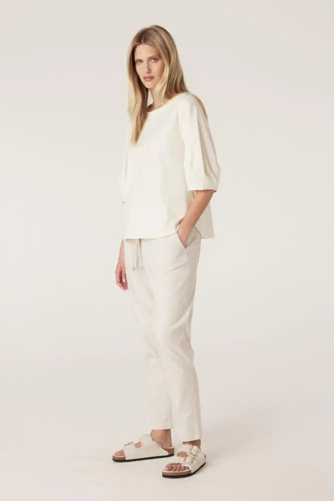 PIMA LANTERN SLEEVE TOP - CSC1084 TOP