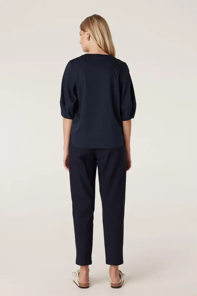 PIMA LANTERN SLEEVE TOP - CSC1084 TOP