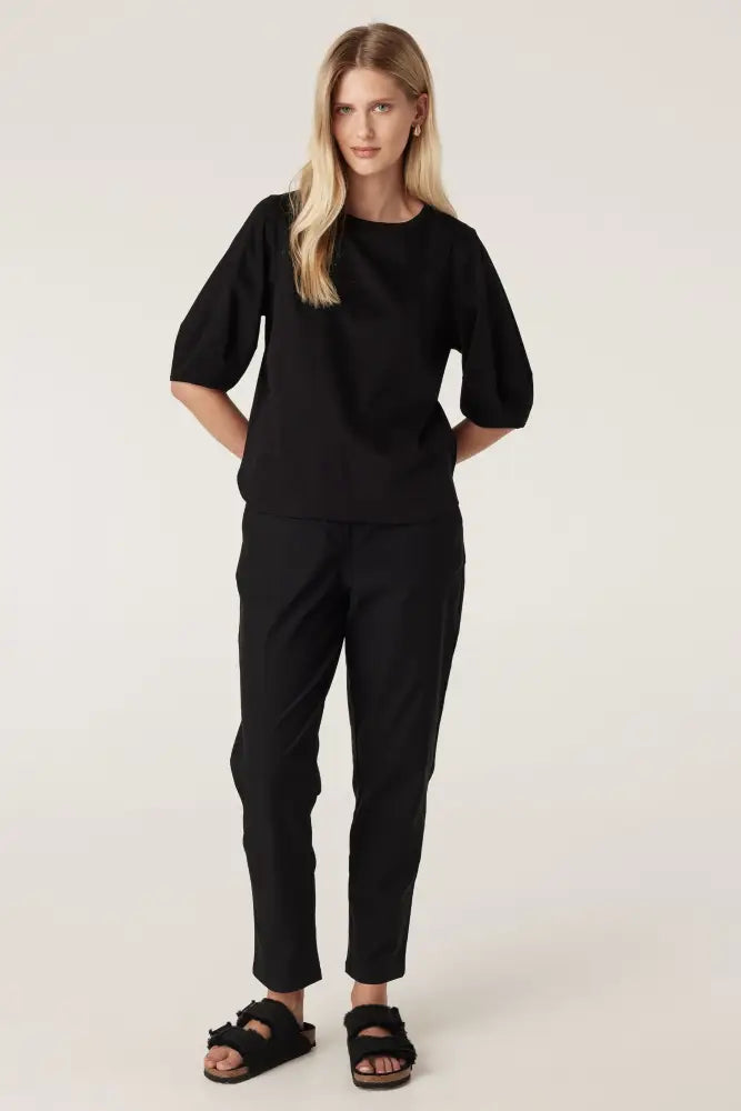 PIMA LANTERN SLEEVE TOP - CSC1084 TOP