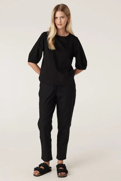 PIMA LANTERN SLEEVE TOP - CSC1084 TOP