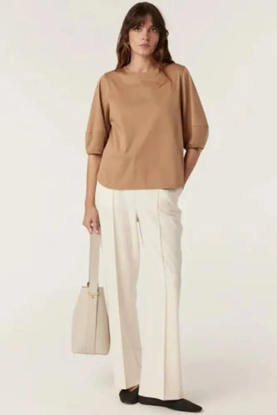 PIMA LANTERN SLEEVE TOP - CSC1084 TOP