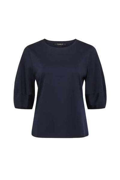 PIMA LANTERN SLEEVE TOP - CSC1084 8 / NAVY TOP
