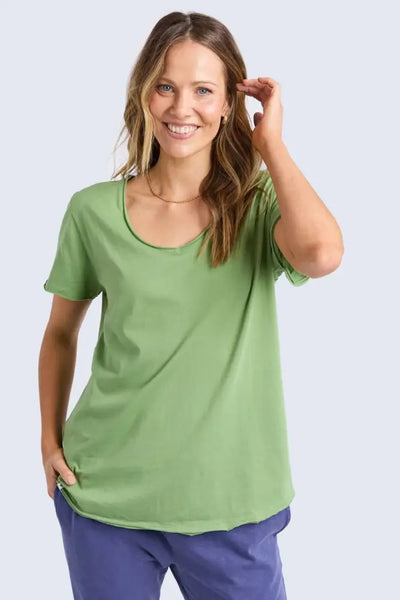 PIMA VEE TEE - 81X4476 8 / FOREST T-SHIRT